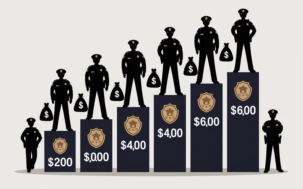 tableau echelons salaire commissaire de police
