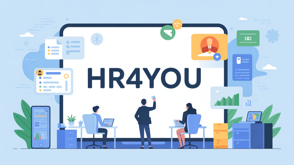 Interface HR4YOU sur ordinateur mobile tablette