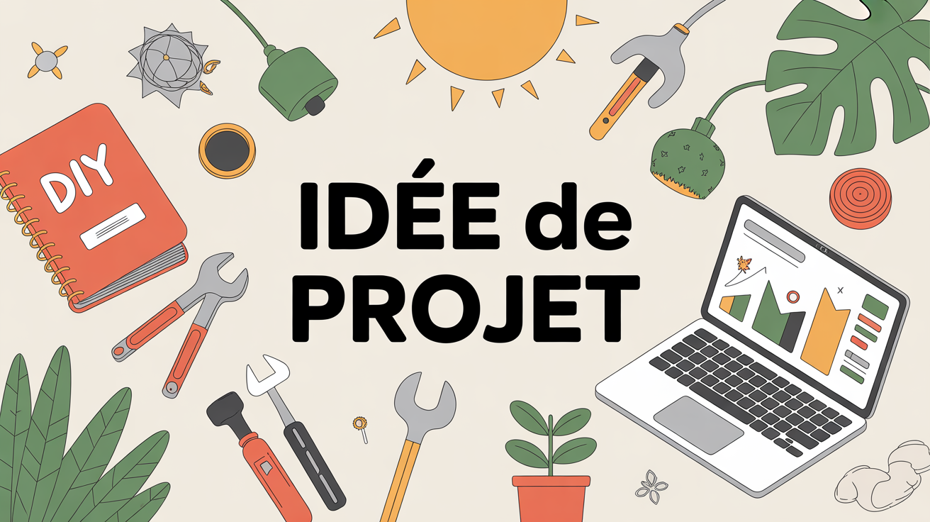 Composition idée de projet : DIY, tech, maison, outils