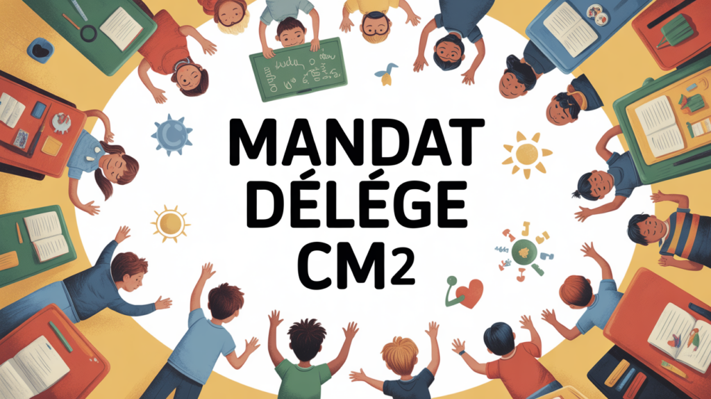 illustration mandat delege cm2 salle de classe engagement