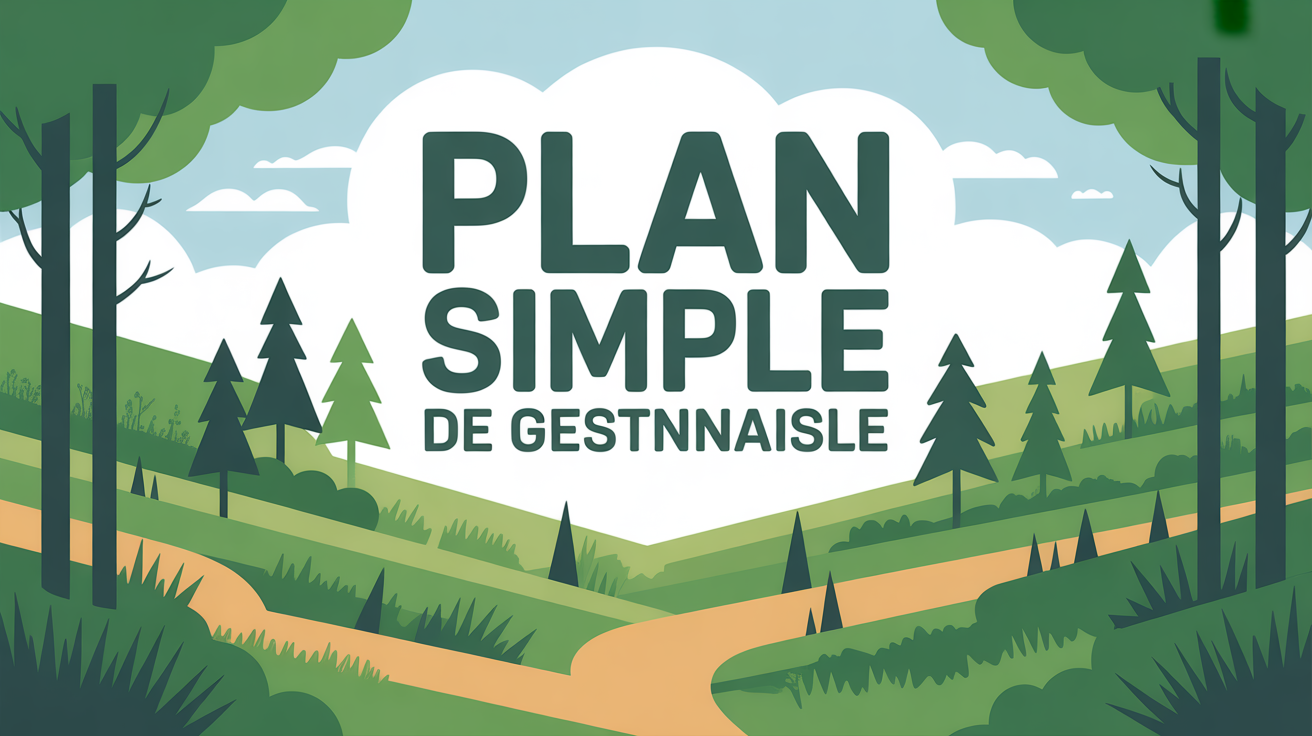 illustration plan simple de gestion foret france