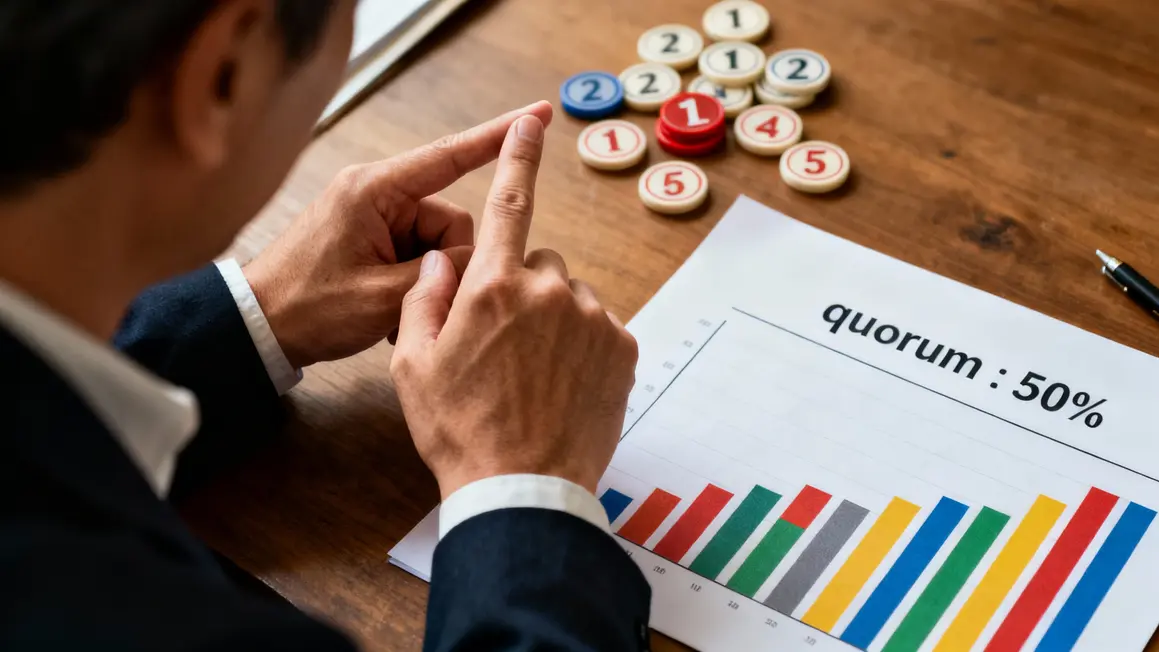 Graphique vote quorum AGE jetons calcul