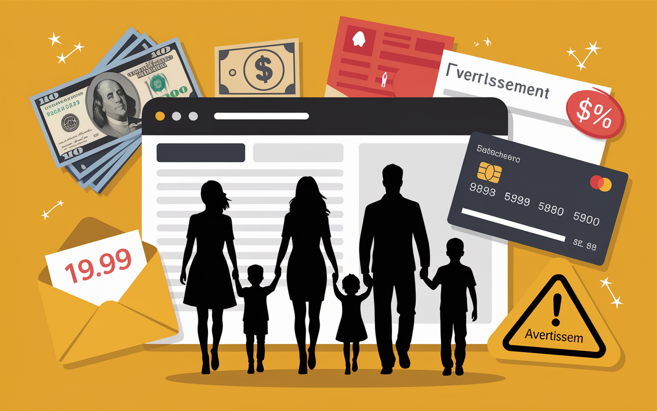 famille filet numérique spams billets arnaque maficheclasse.fr