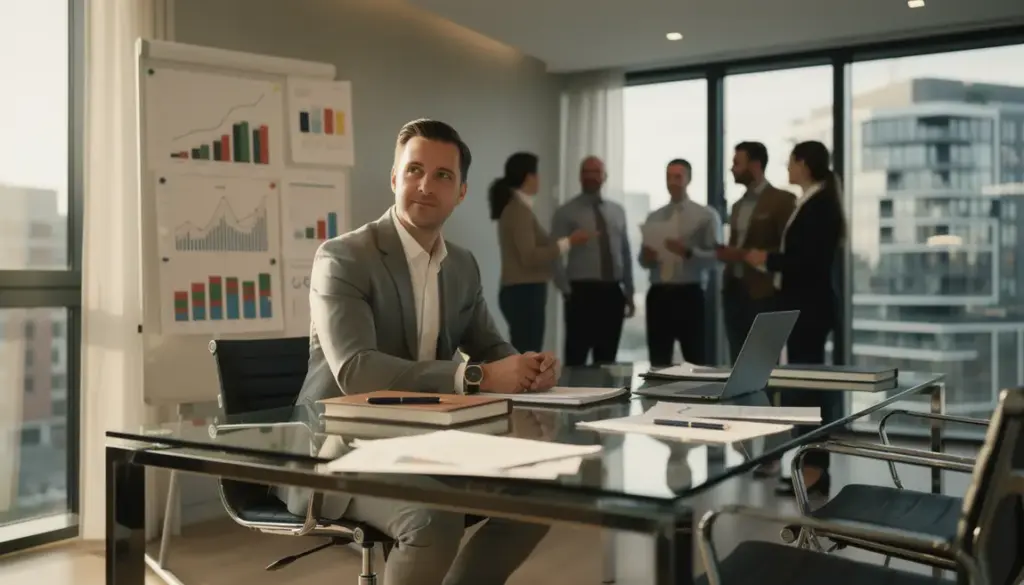 Agent immobilier 2025 bureau moderne chiffres salaires