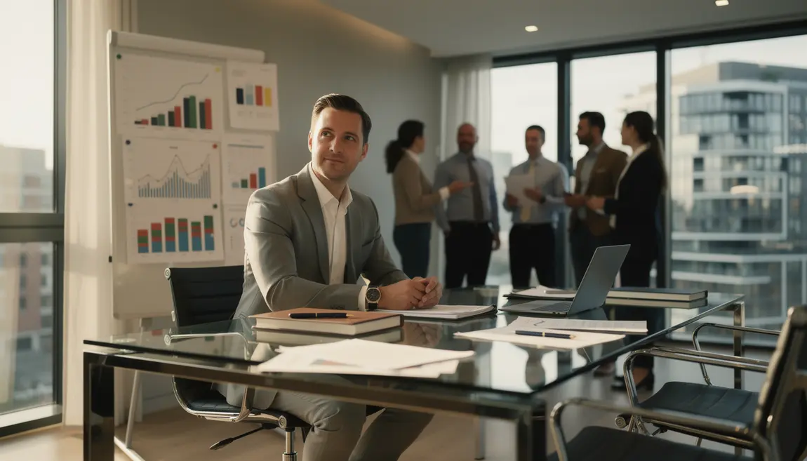 Agent immobilier 2025 bureau moderne chiffres salaires