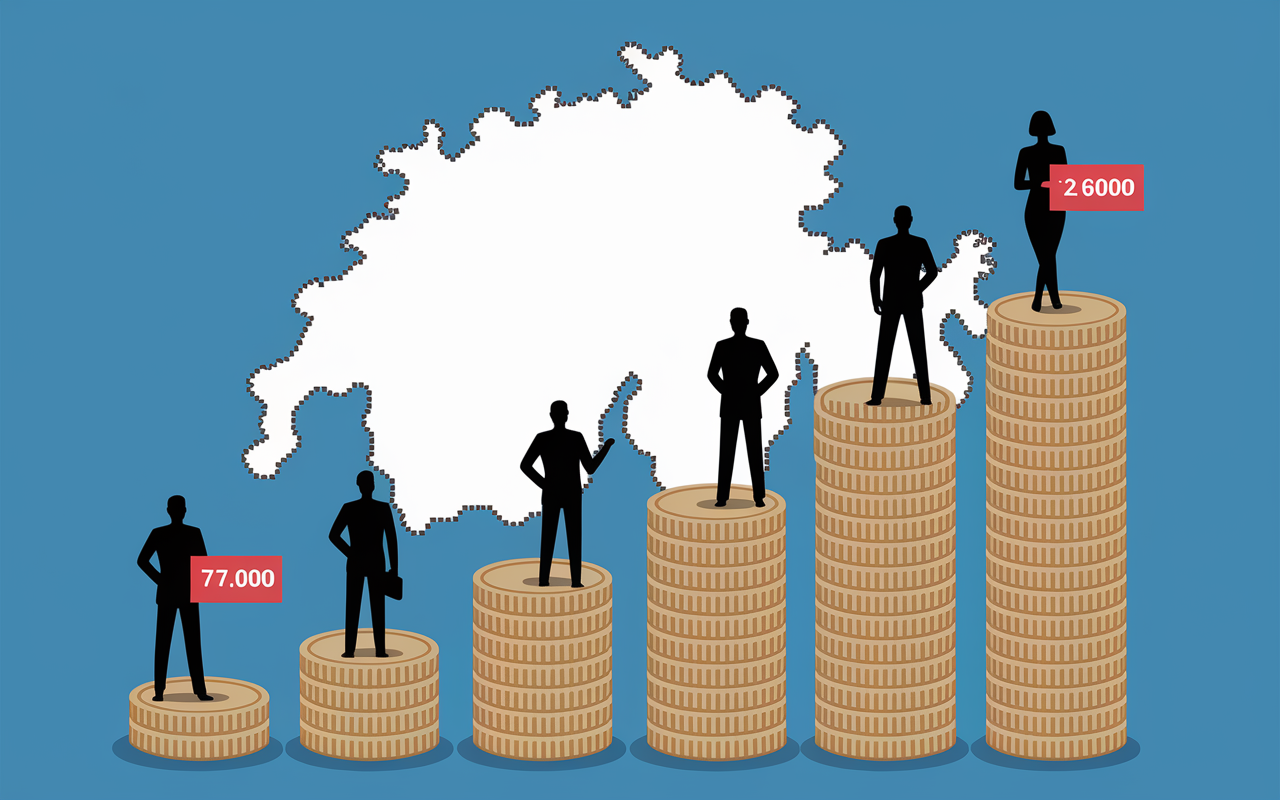 Tableau salaire expert-comptable Suisse montants et variations