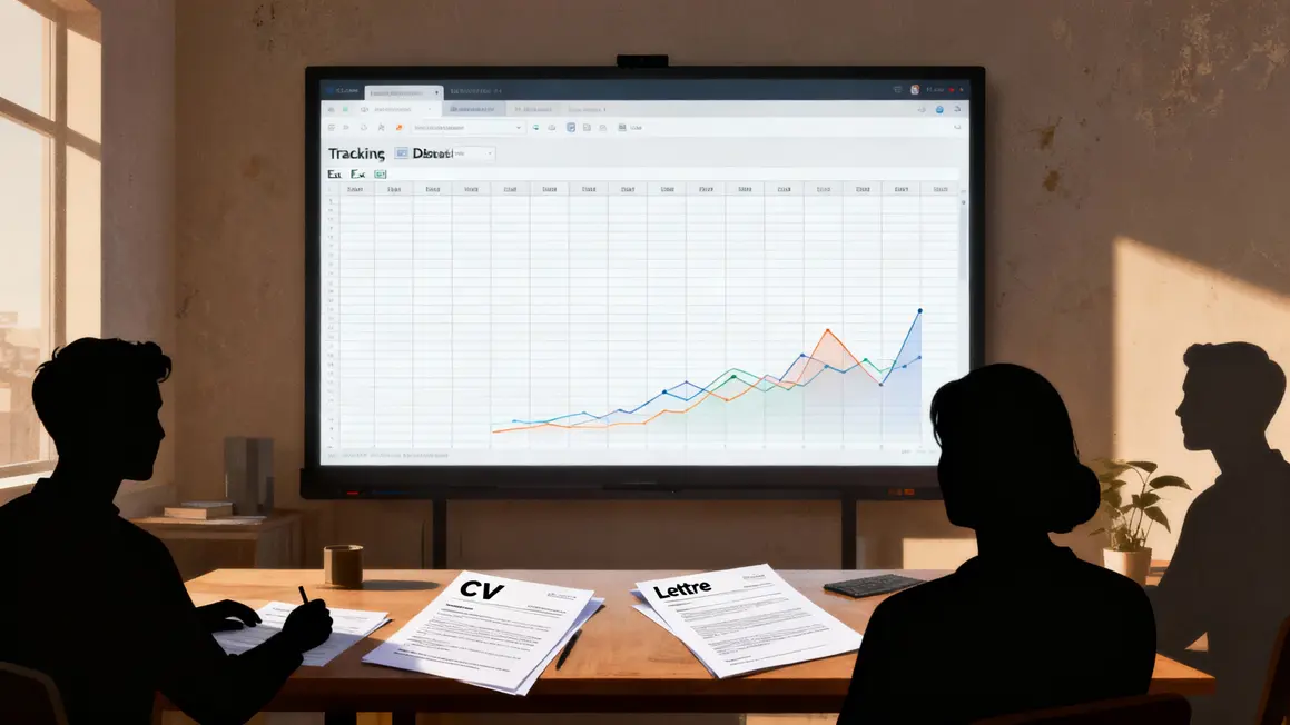 tableau suivi excel structuration recherche emploi outils
