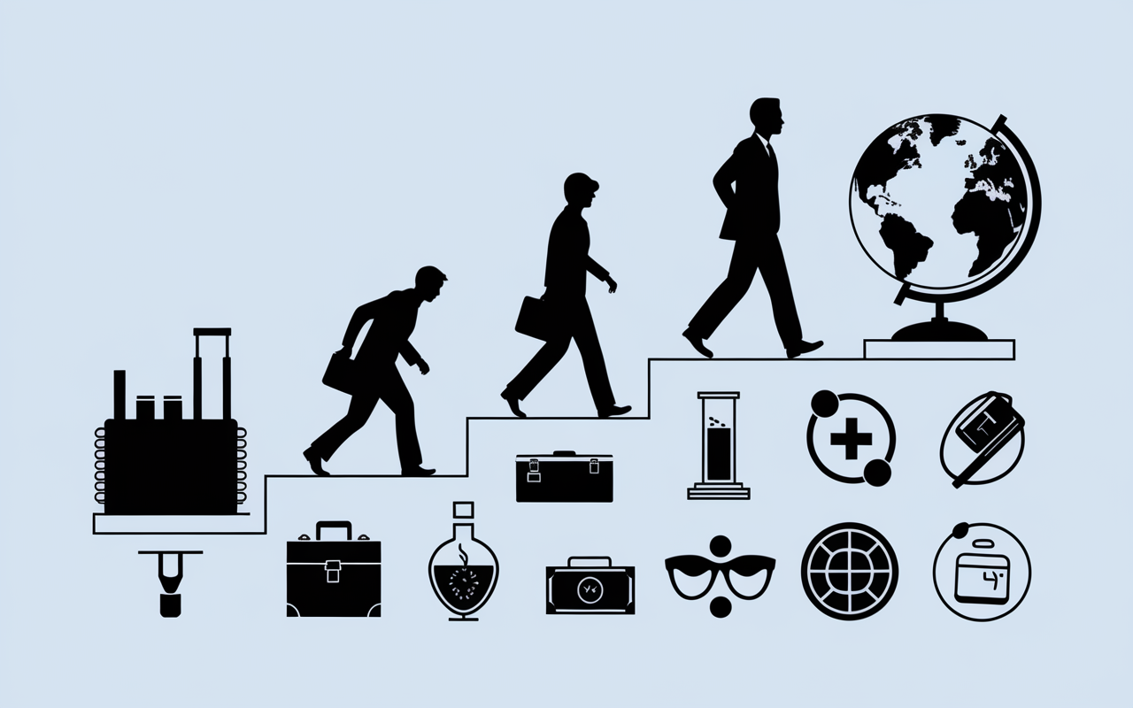 chronologie carriere RH international secteur sante
