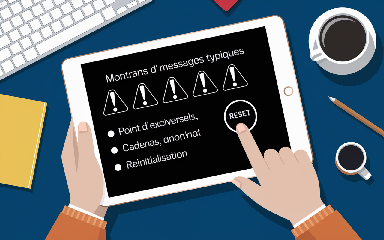 tablette erreur reset webmail ia45 depannage rapide