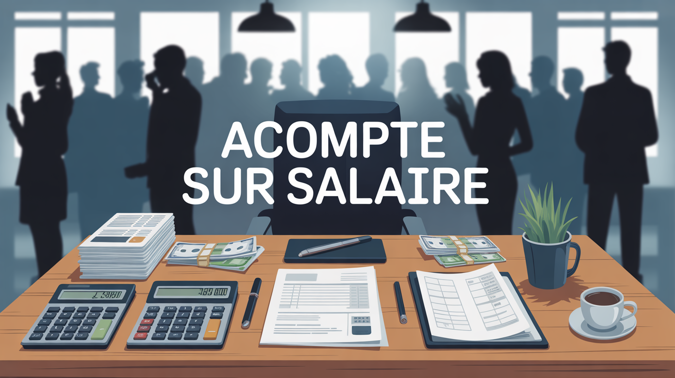 acompte sur salaire sur bureau professionnel