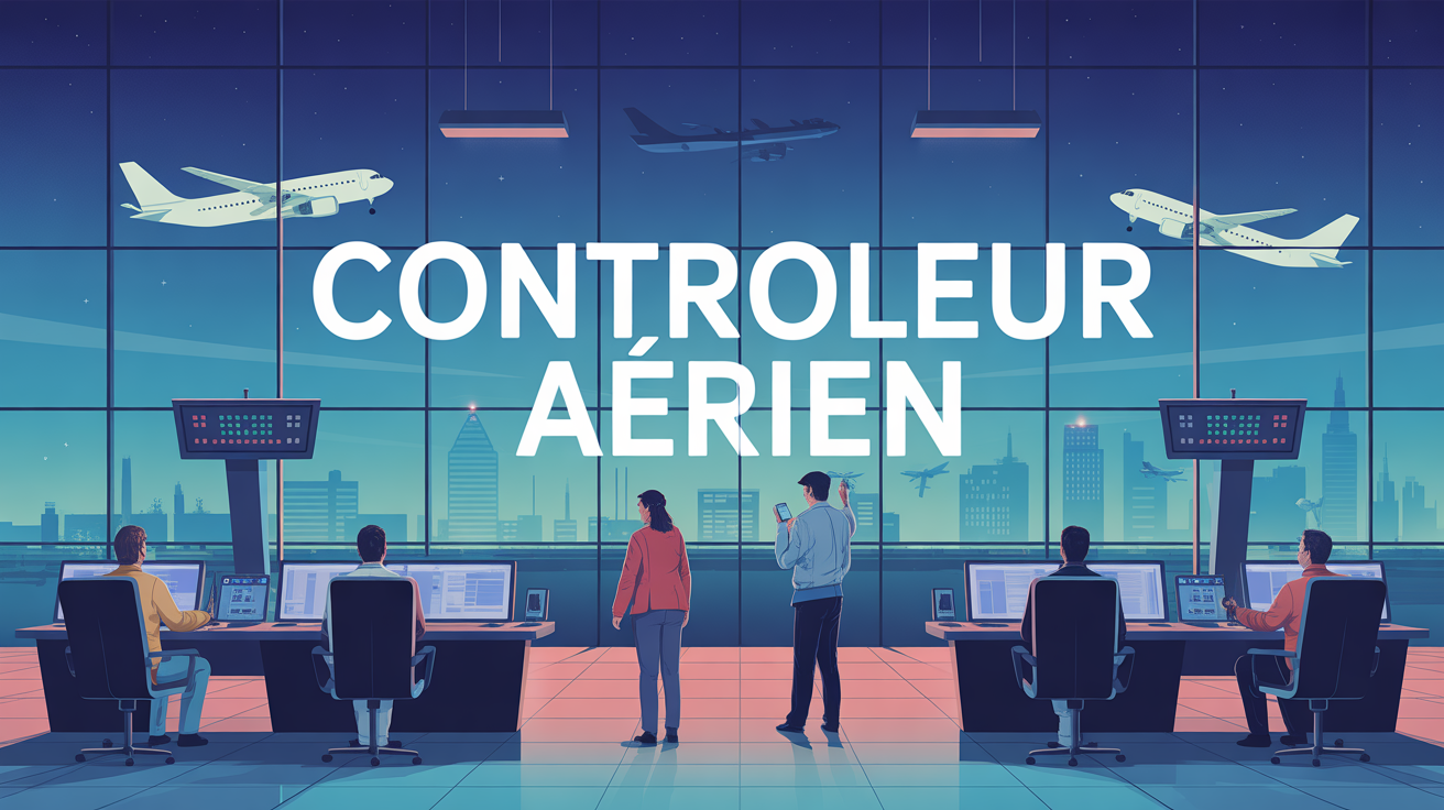controleur aerien salaire illustration tour de controle