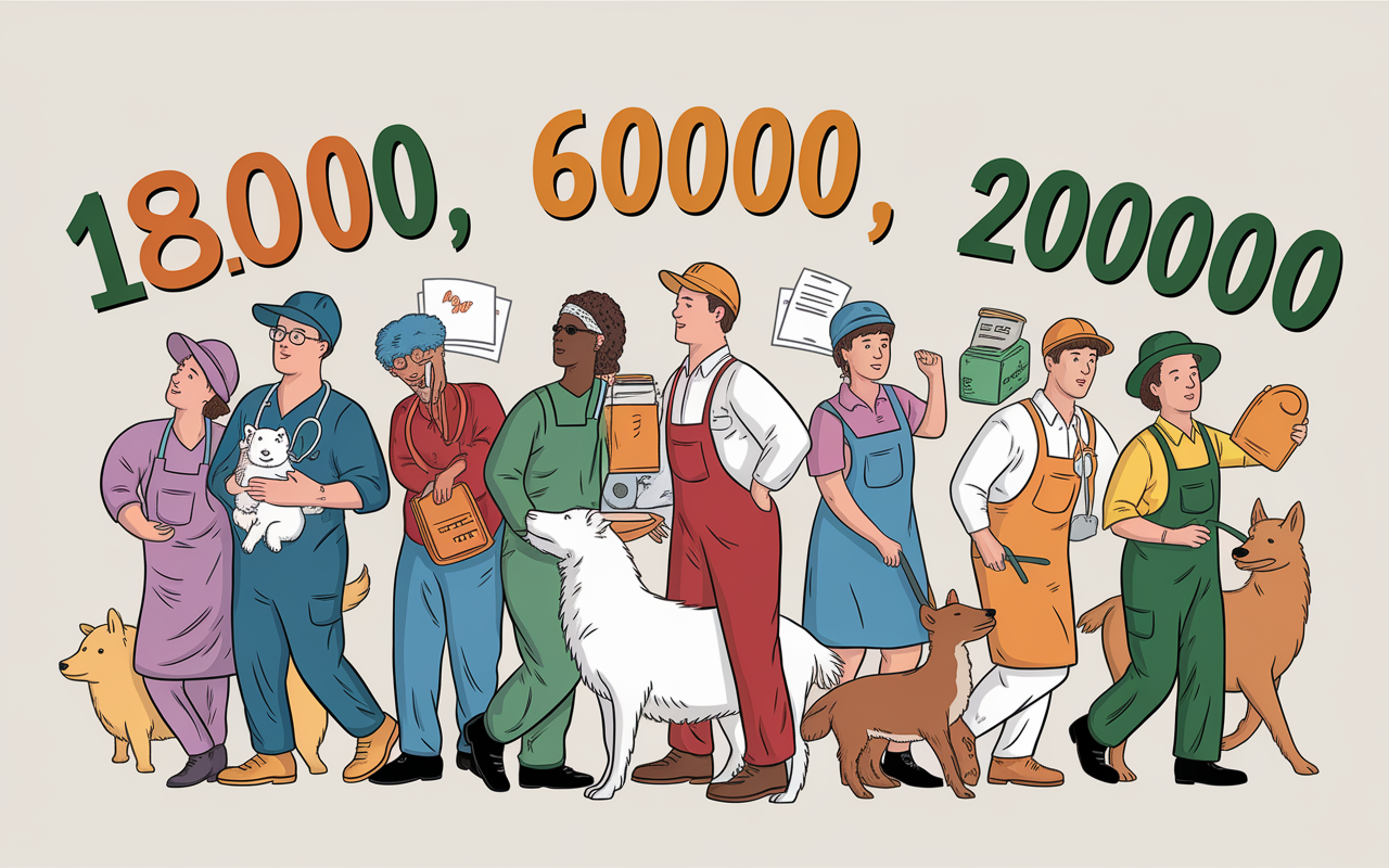 metier animalier metiers chiffres tableau