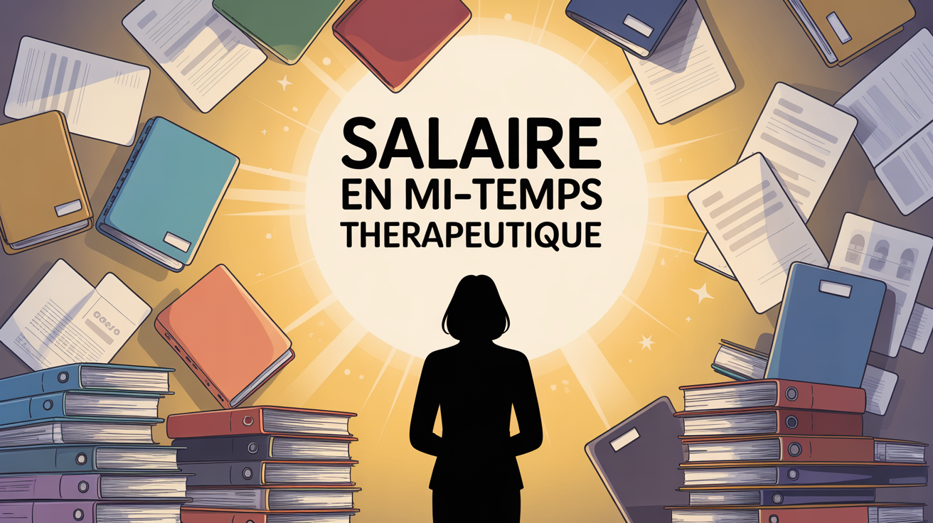 mi temps therapeutique salaire silhouette dossier lumineux