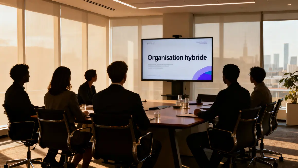 Salle de reunion organisation hybride teletravail Kiabi