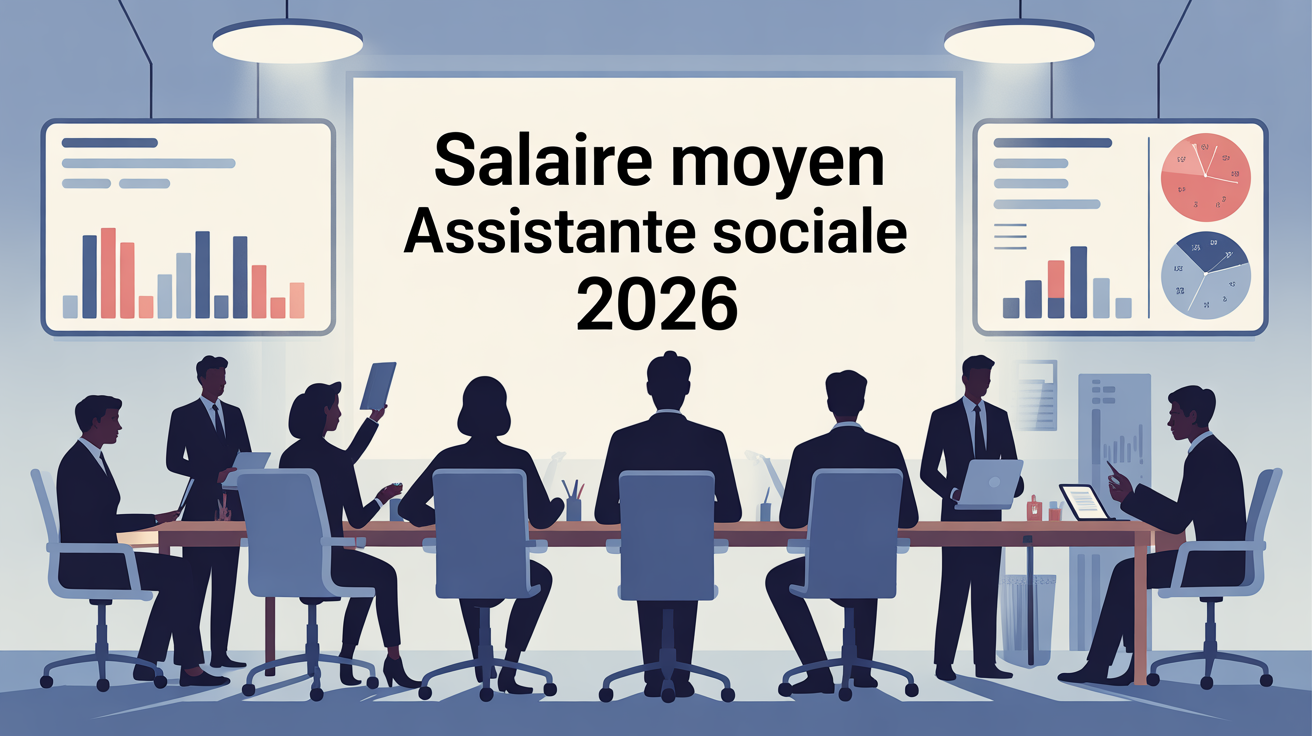 salaire assistante sociale 2026 illustration professionnelle