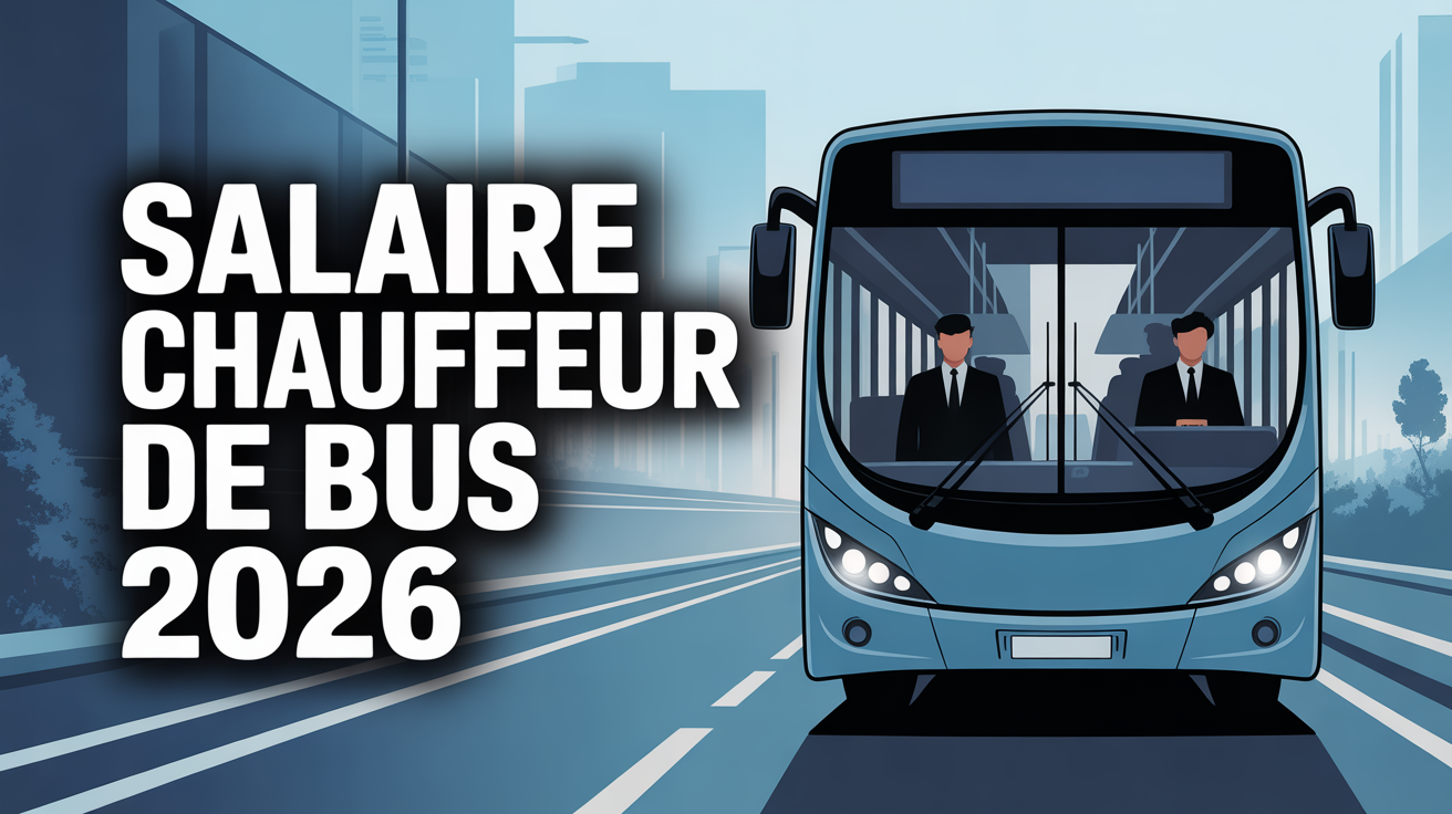 salaire chauffeur de bus illustration route 2026