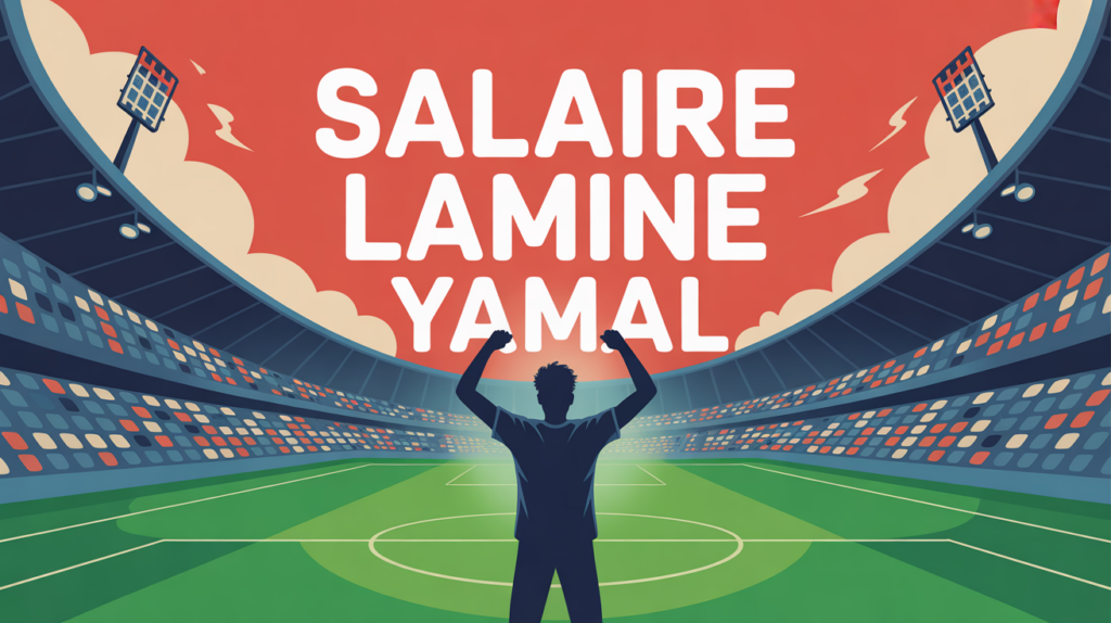 illustration dynamique salaire lamine yamal football