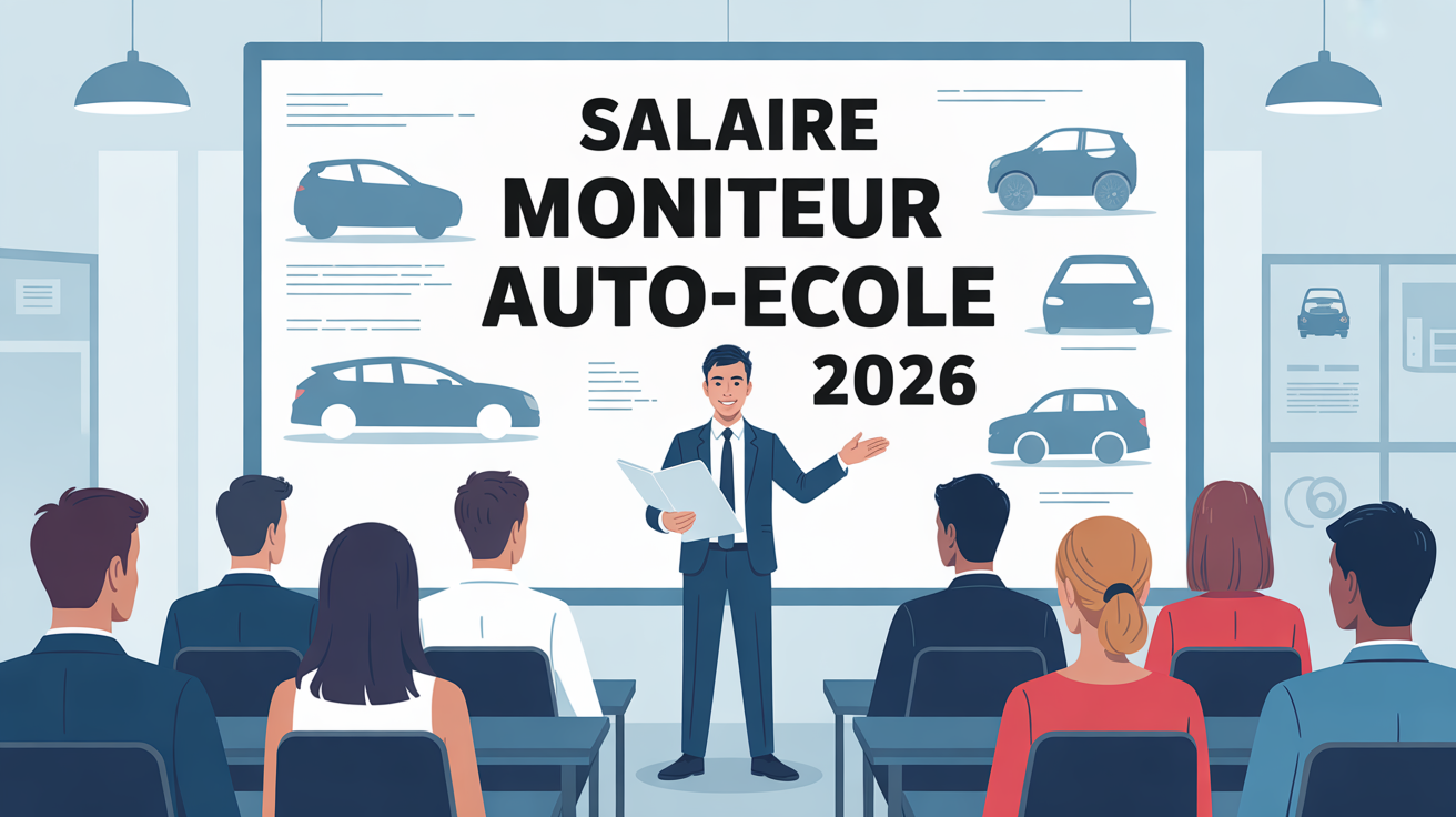 salaire moniteur auto ecole 2026 image moderne