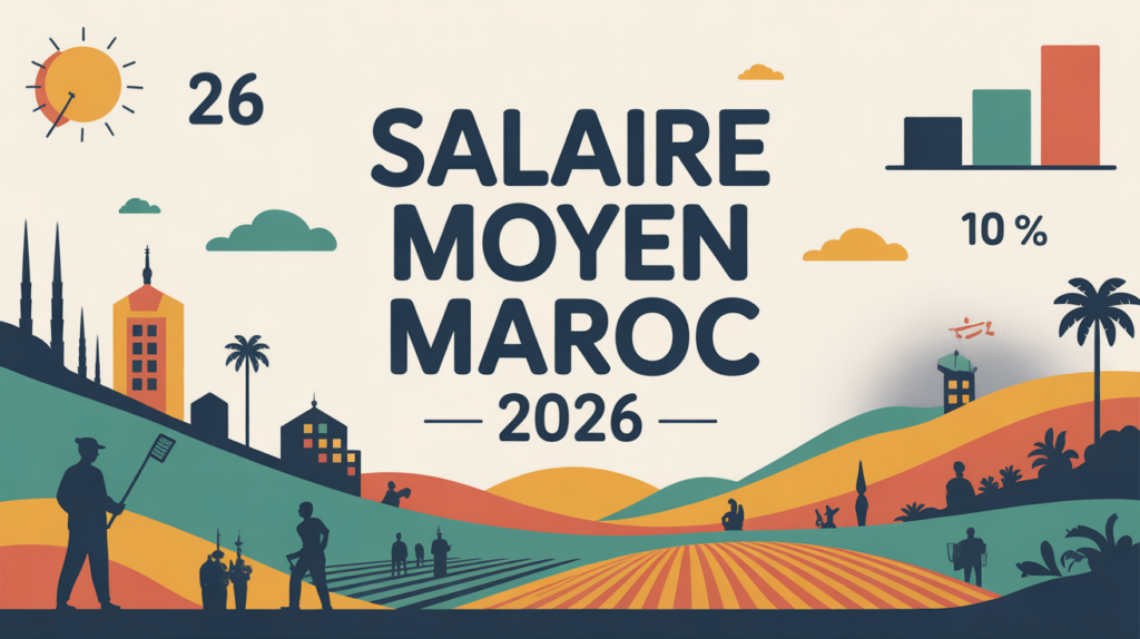 illustration salaire moyen maroc paysage 2026