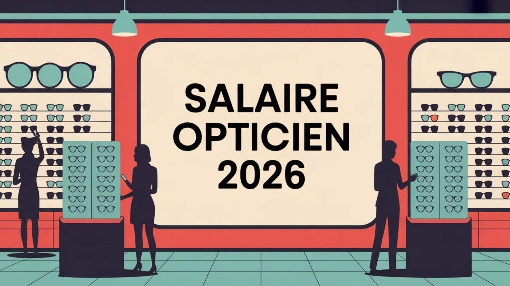 magasin optique affiche salaire opticien 2026