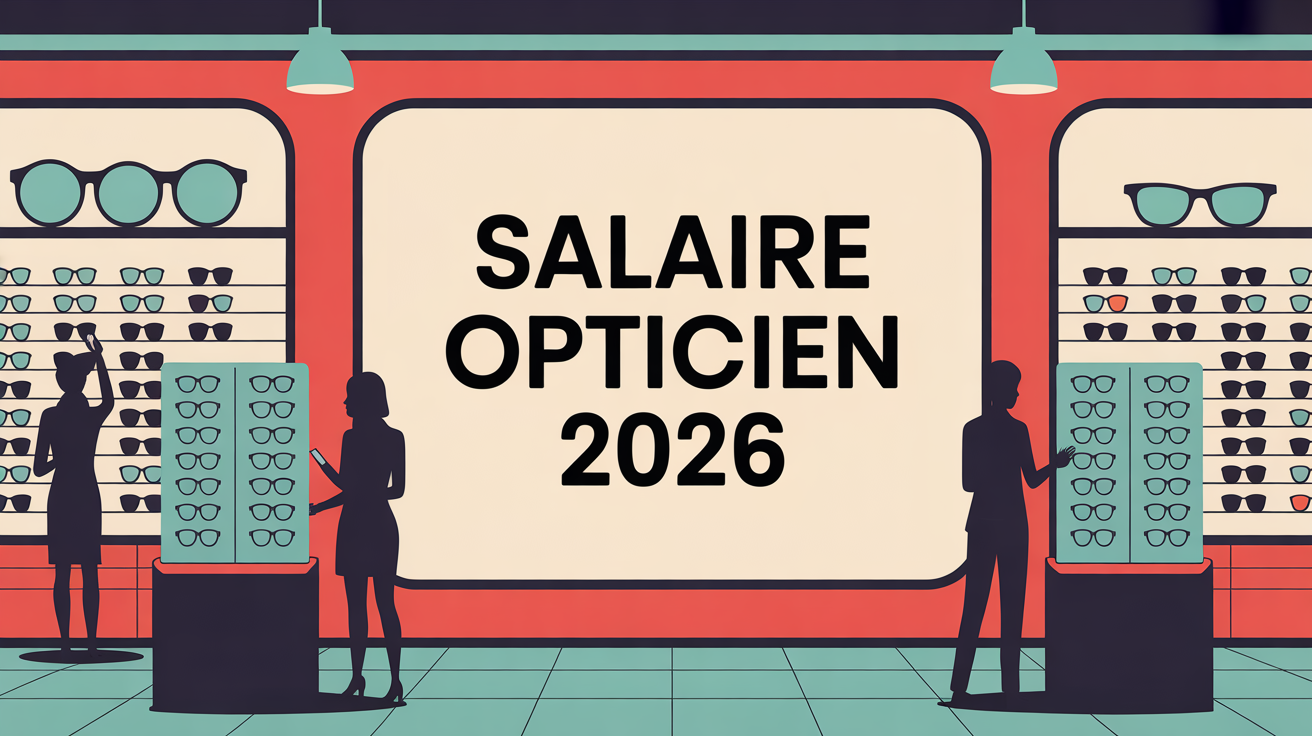magasin optique affiche salaire opticien 2026