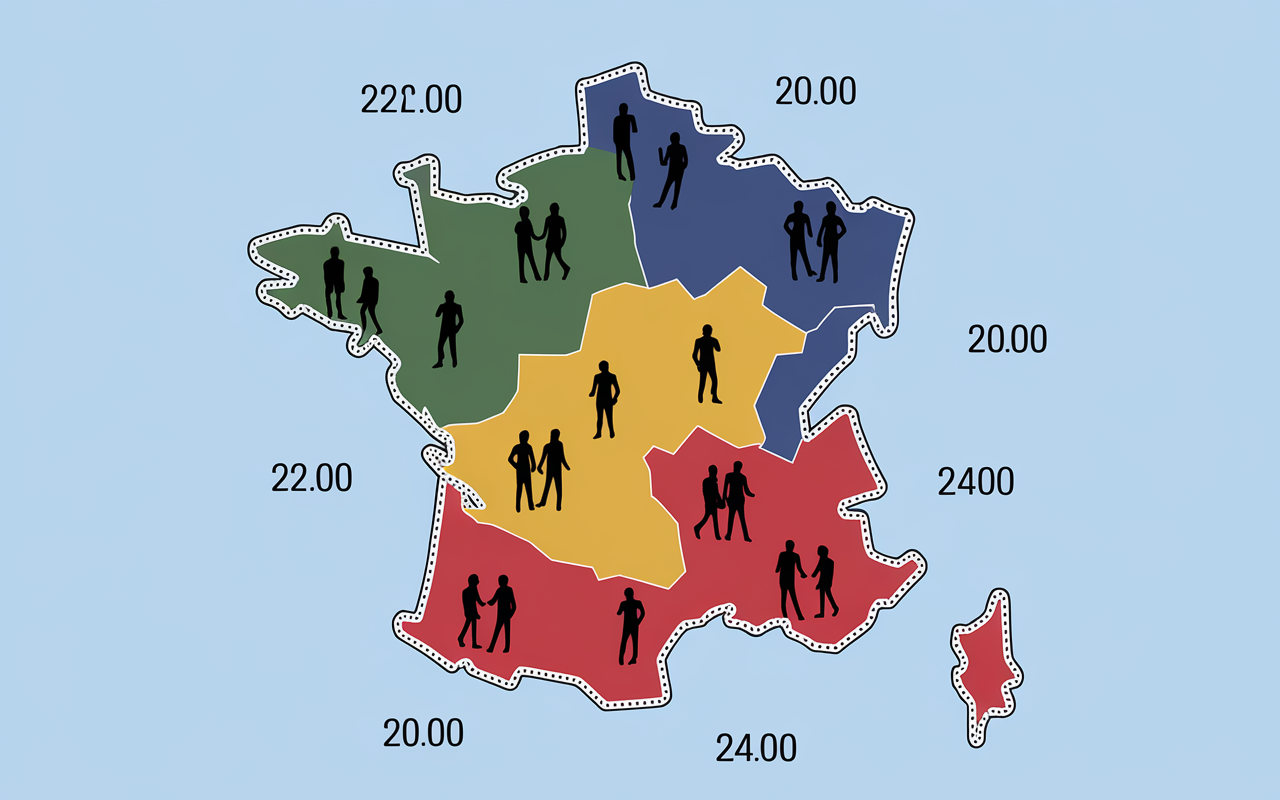 regions france salaire opticien variation