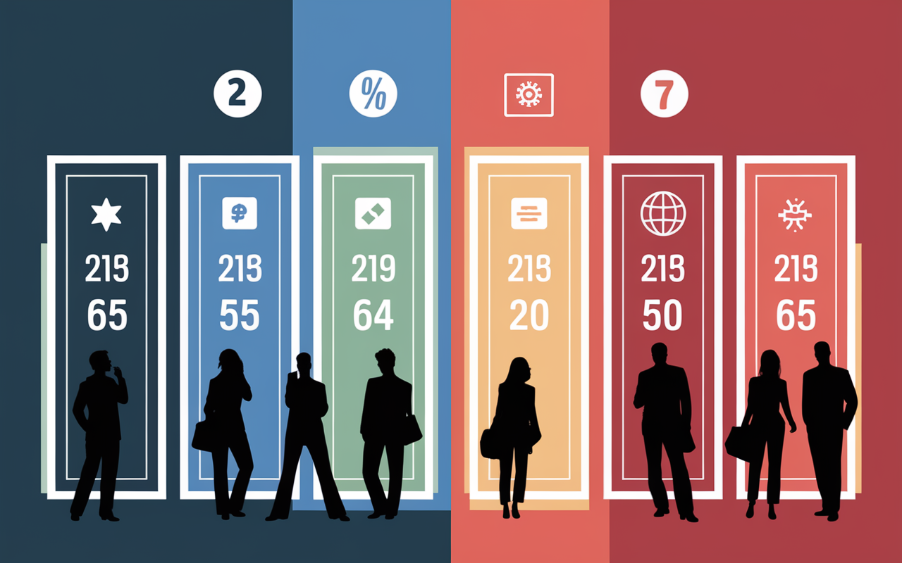 Tableau comparatif outils collaboratif chiffres pictogrammes