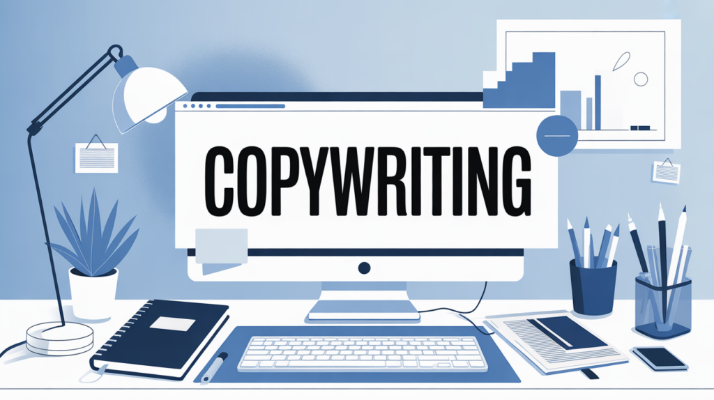 copywriting copywriting bureau ordinateur carnet stylos
