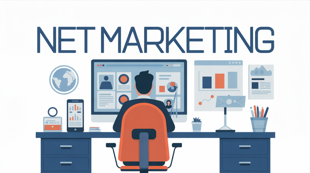 net marketing illustration bureau moderne