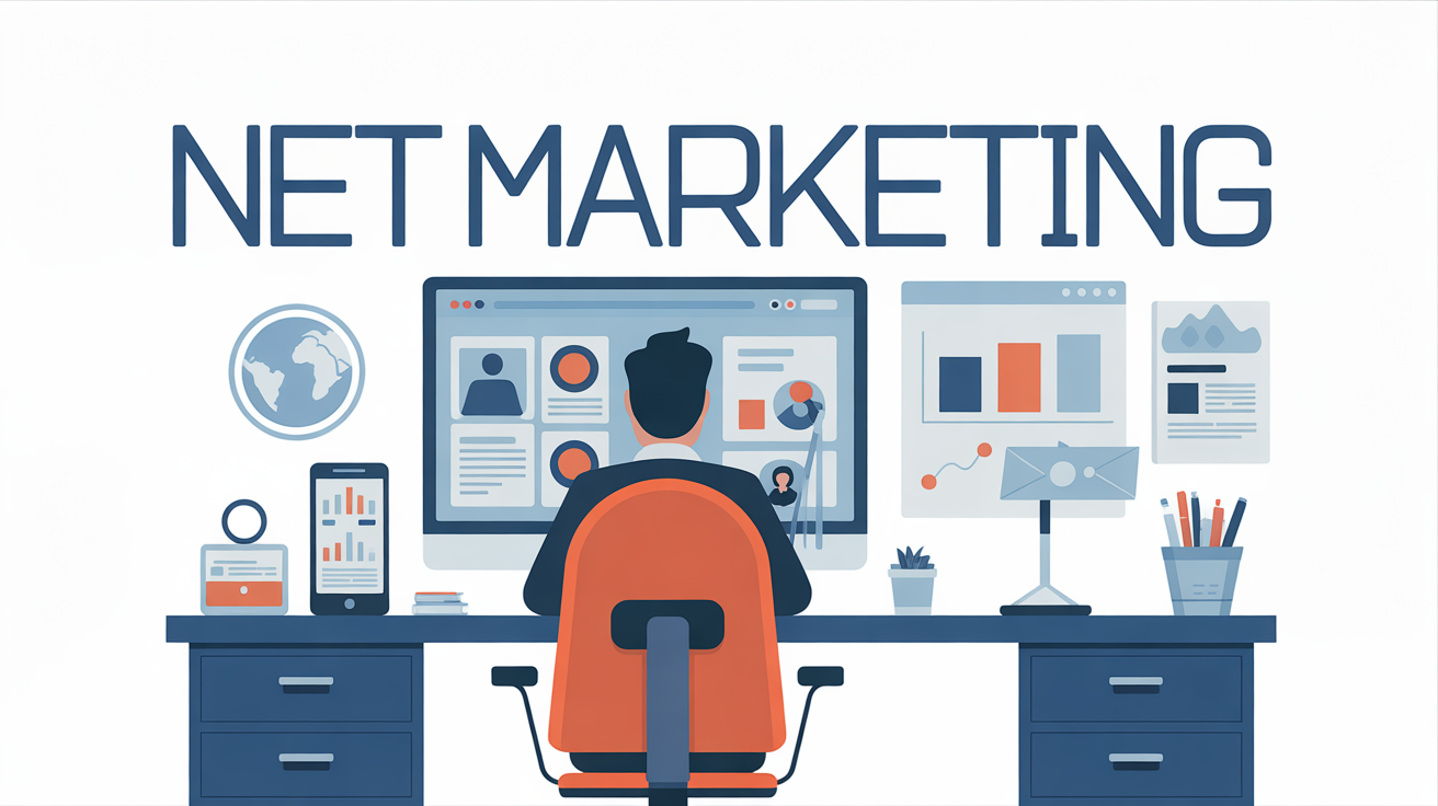 net marketing illustration bureau moderne