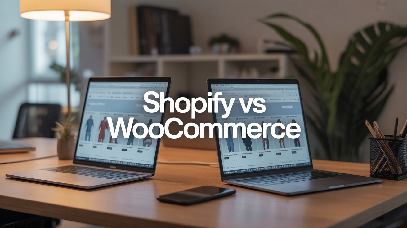 Image bureau moderne shopify vs woocommerce