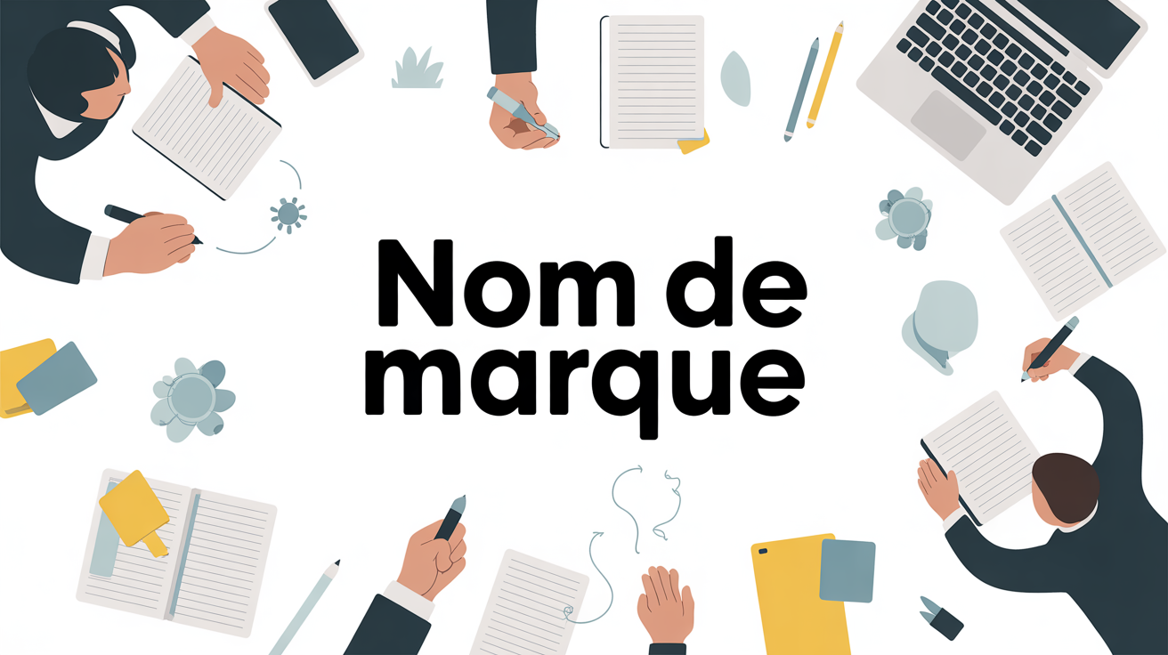 table brainstorm pour trouver un nom de marque