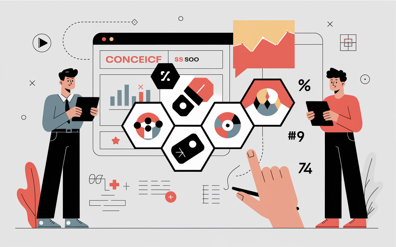 Tablette comparatif outil SEO gratuit icones