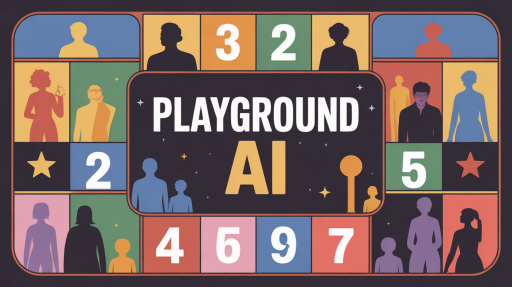 tableau de bord playgroundai stylisé
