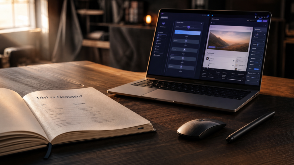 Divi vs Elementor sur WordPress : constructeur visuel
