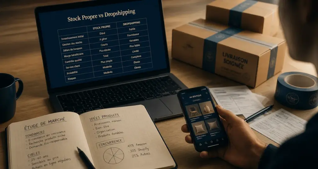 E commerce comment se lancer sans stock : stock propre vs dropshipping