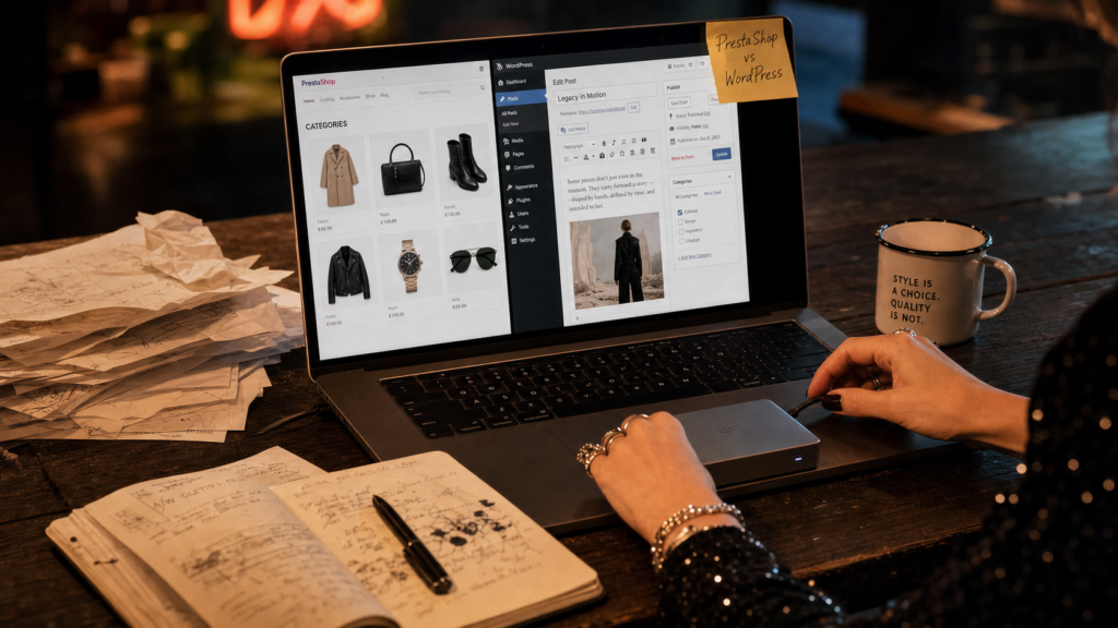 PrestaShop et WordPress, comparaison e-commerce