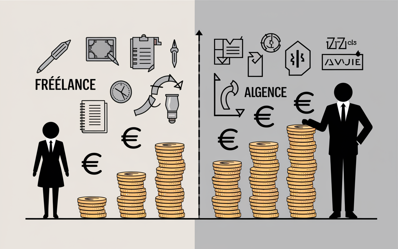tableau comparatif agence freelance référencement tarif