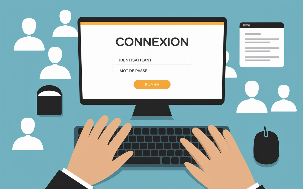 connexion au tableau de bord wordpress écran login