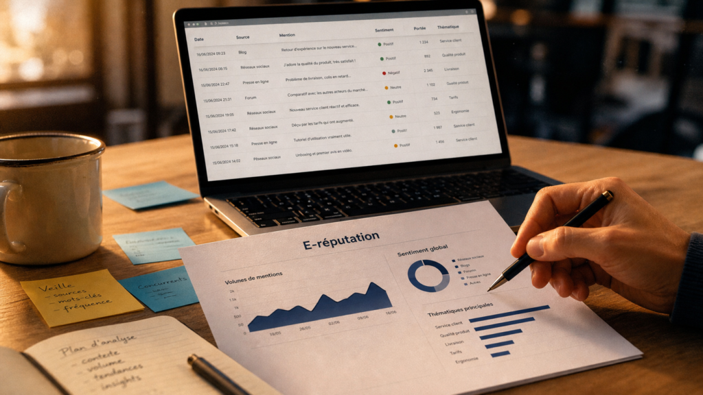 E reputation outils pour suivre avis et signaux de crise