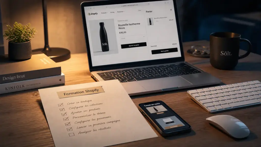 Formation shopify : lancer sa boutique en 8h