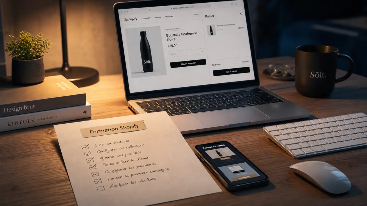 Formation shopify : lancer sa boutique en 8h