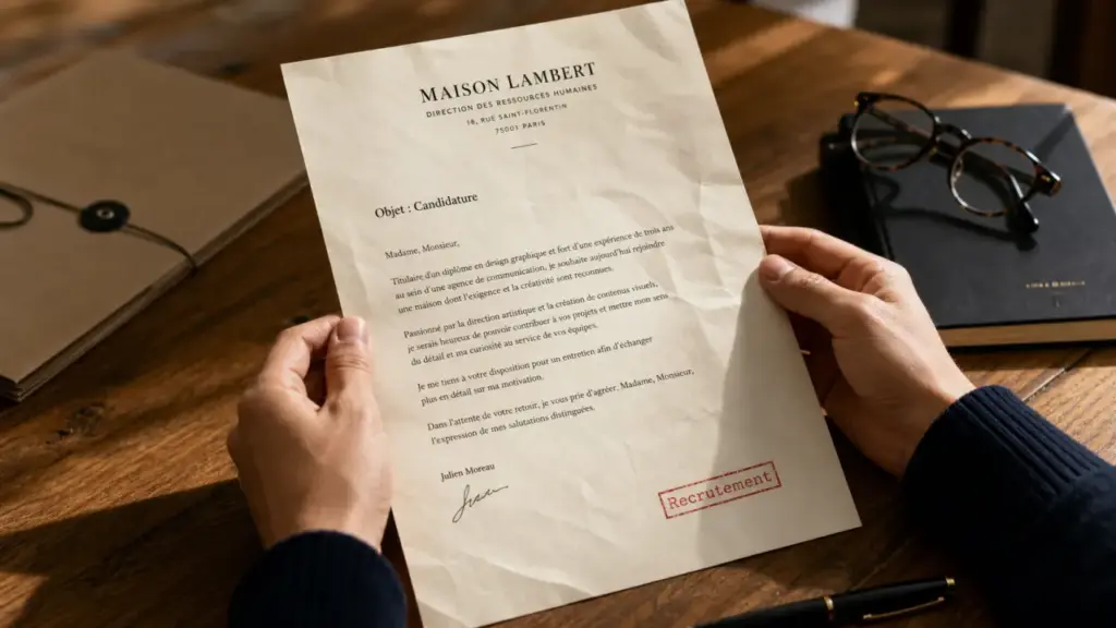 Lettre de motivation pour le travail : structure et exemples