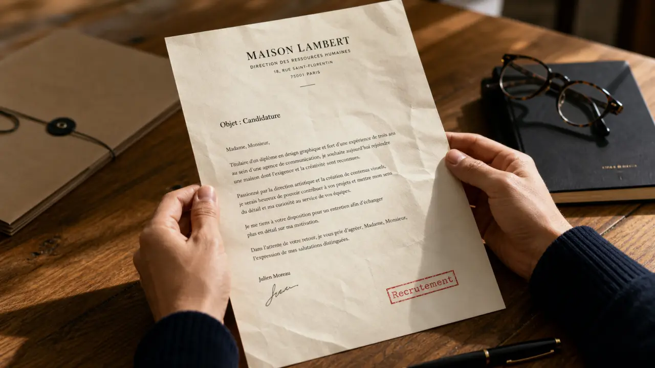 Lettre de motivation pour le travail : structure et exemples