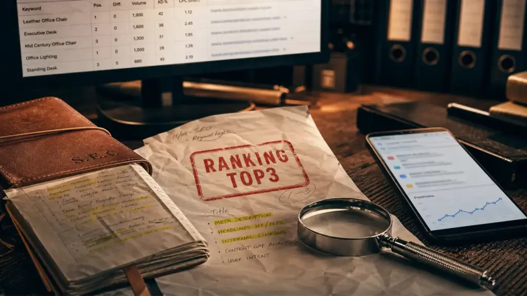Ranker SEO : top 3 Google pour croissance