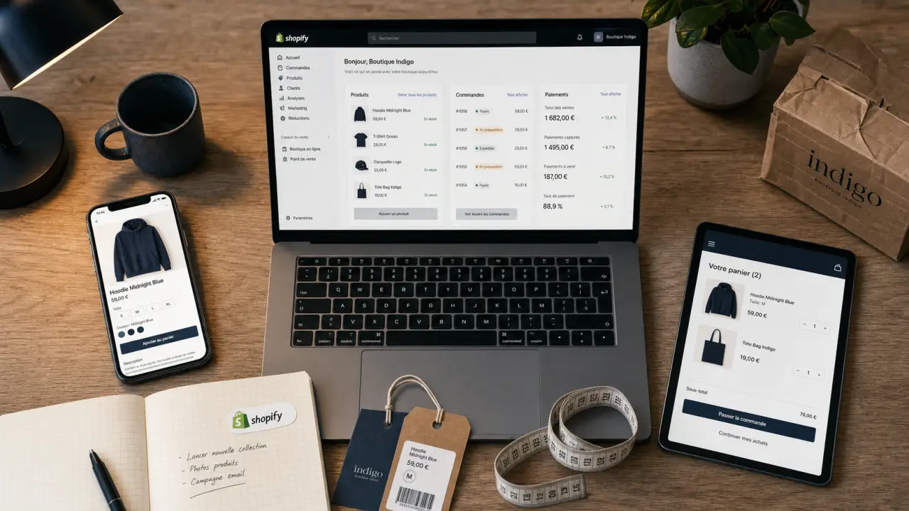 Shopify c est quoi : boutique en ligne et paiements