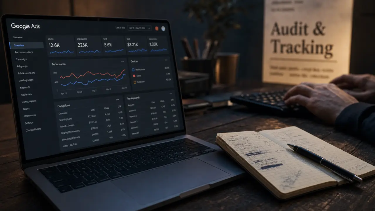Spécialiste google ads : tracking fiable et ROI lisible