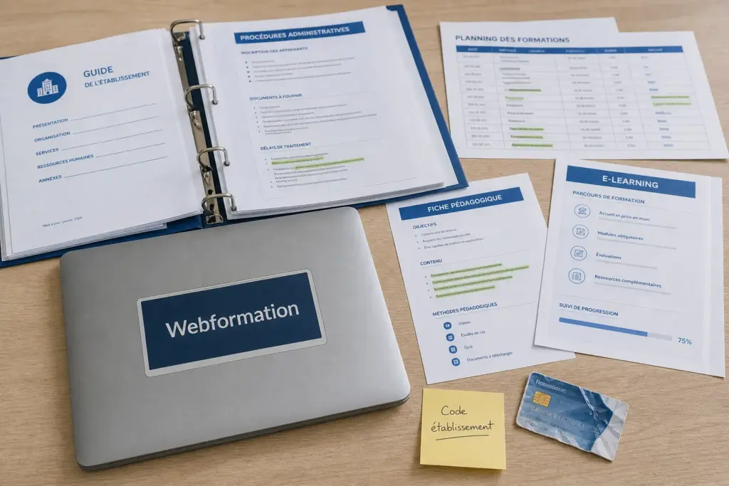 Webformation : code établissement, profils d’accès et formations DPC