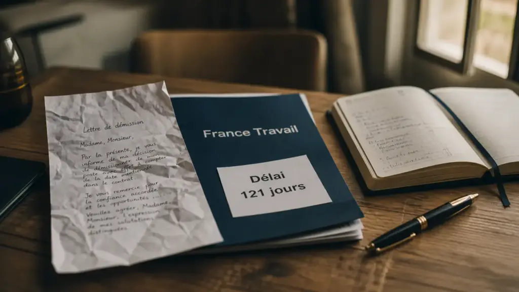 Après démission droit au chomage : délai 121 jours France Travail