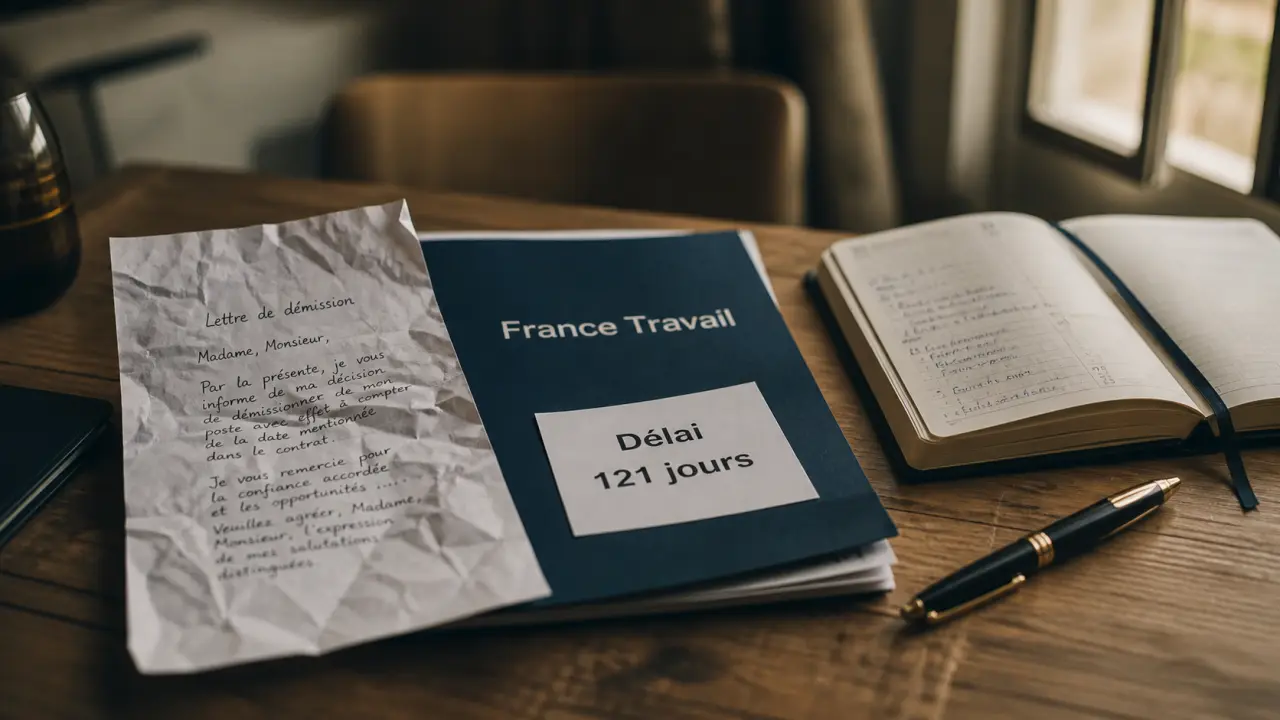 Après démission droit au chomage : délai 121 jours France Travail